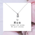 Mum Thanks For Being My Best Friend - Necklace & Gift Card