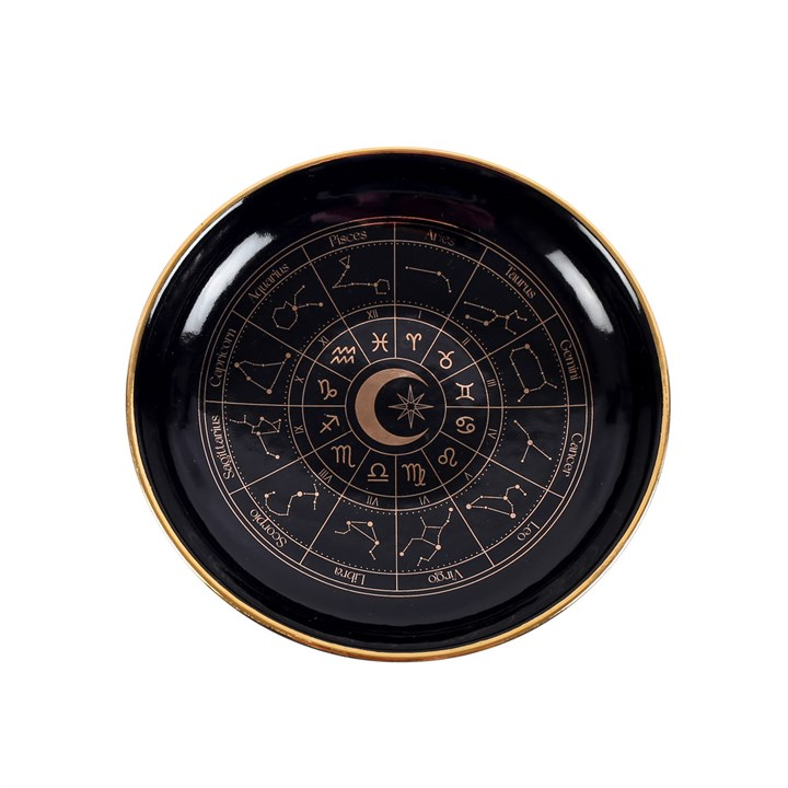 Black Astrology Wheel Trinket Dish | Trinket, Jewellery & Keepsake Boxes