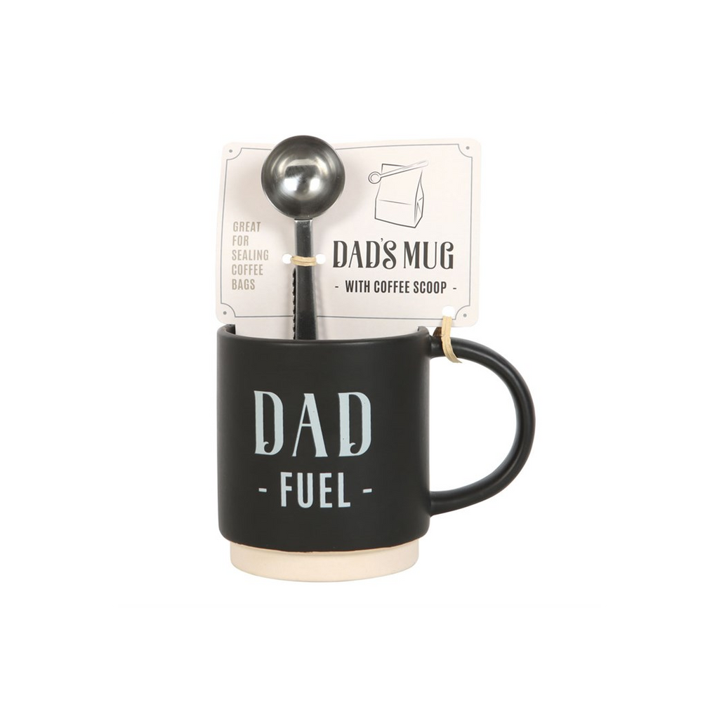 Dad Fuel Mug and Coffee Scoop Clip | Father's Day Gift