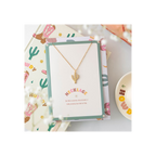 Cactus Necklace on Greeting Card | Woman's Necklace | Inspired Creative Gifts