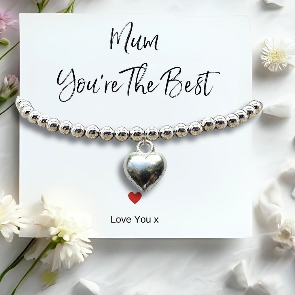 Personalised Mum You're The Best Bracelet & Candle Gift Hamper | Earrings | Mother's Day Gift