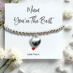 Personalised Mum You're The Best Bracelet & Candle Gift Hamper | Earrings | Mother's Day Gift