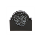 Black Spiderweb Coaster Set