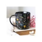 Black Midnight Bloom Print Mug