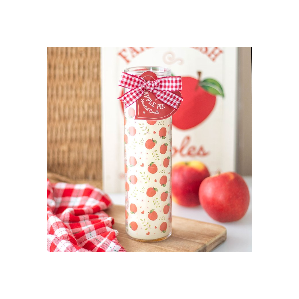 Apple Print Apple Pie Tube Candle | Candles | Inspired Creative Gifts