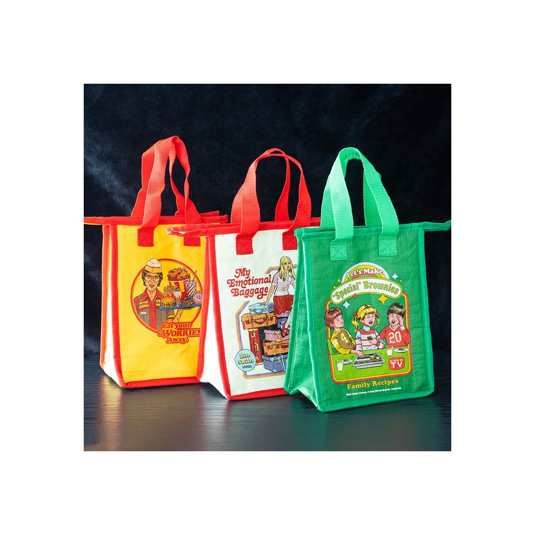 Eat Your Worries Lunch Bag by Steven Rhodes | Mother's Day Gift