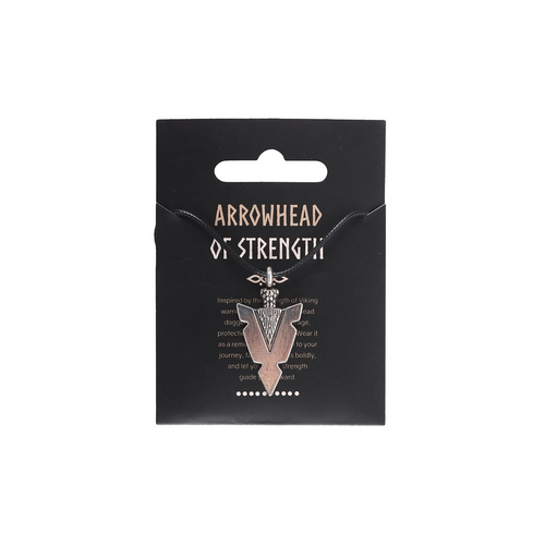 Arrowhead of Strength Viking Cord Necklace | Woman's Necklace