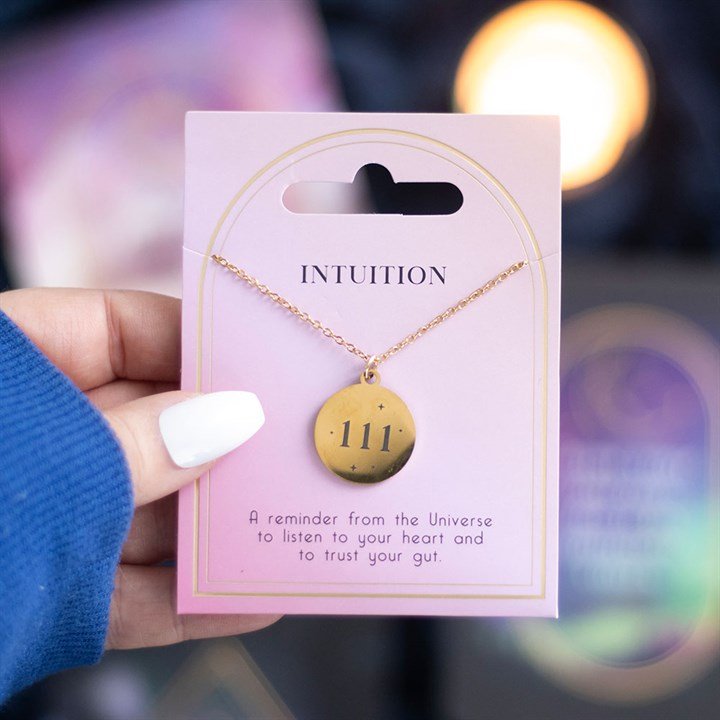 111 Angel Number Intuition Necklace | Inspired Creative Gifts | UK Supplier