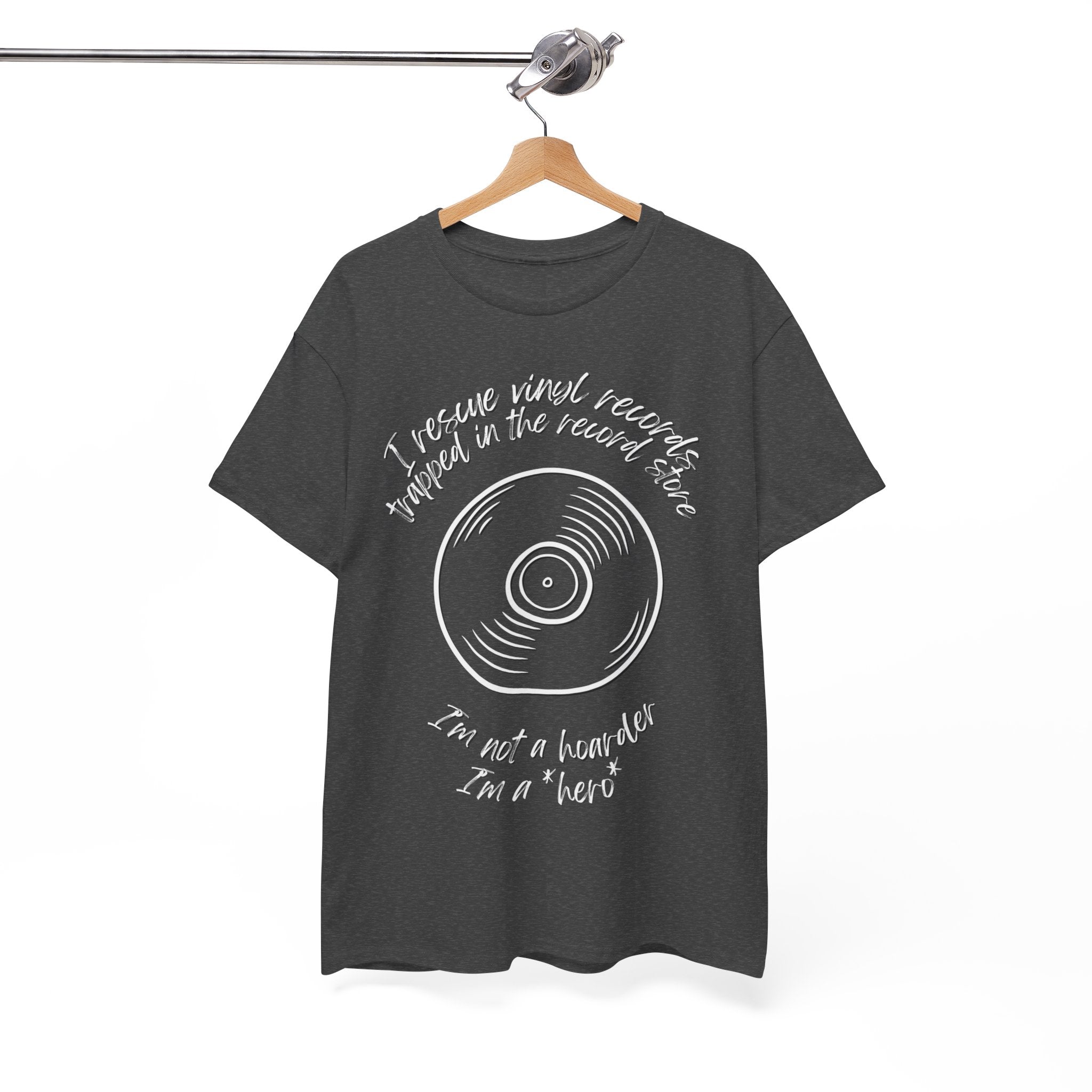 'I'm Not a Hoarder, I'm a Hero' Men's Vinyl T-Shirt