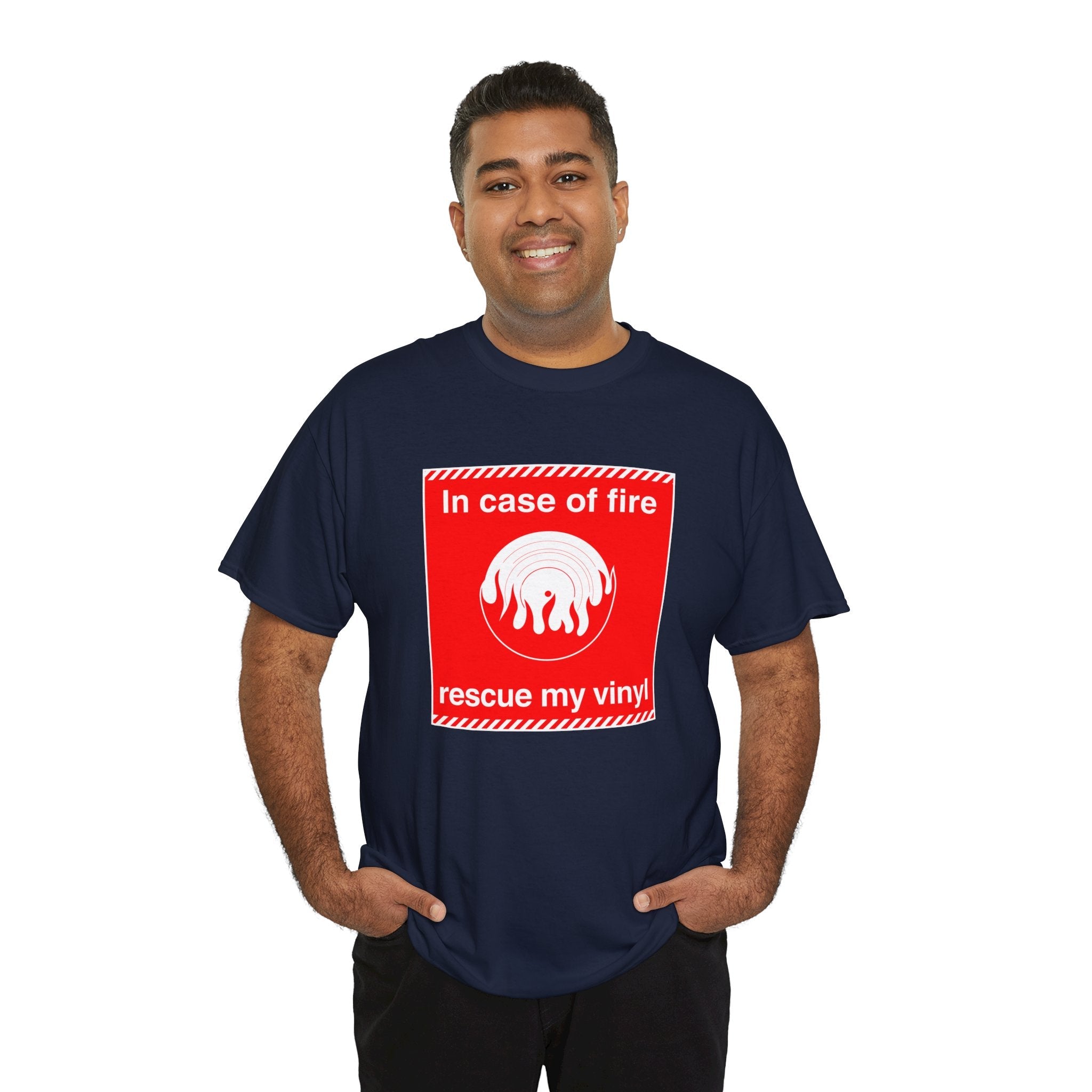 'In Case of Fire, Save My Vinyl' T-Shirt