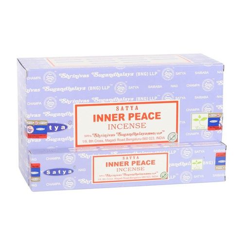 12 Packs of Inner Peace Incense Sticks by Satya | Inspired Creative Gifts | UK Supplier