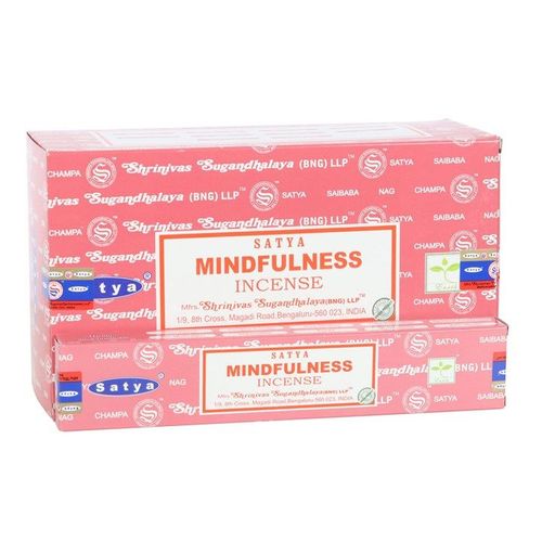 12 Packs of Mindfulness Incense Sticks by Satya | Inspired Creative Gifts | UK Supplier