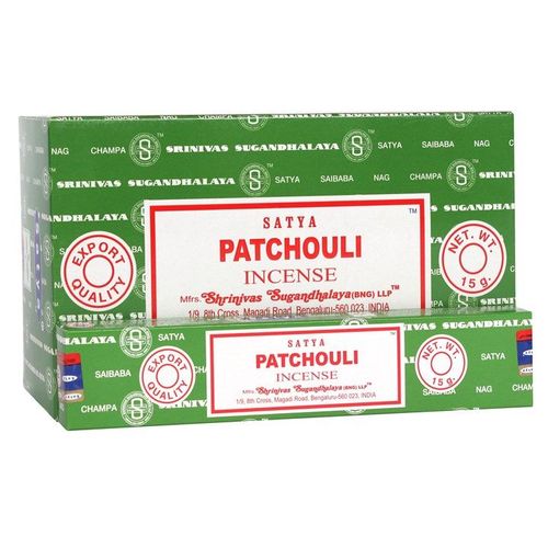 12 Packs of Patchouli Forest Incense Sticks by Satya | Inspired Creative Gifts | UK Supplier