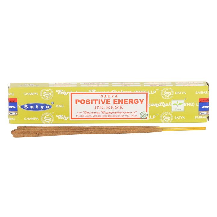 12 Packs of Positive Energy Incense Sticks by Satya | Inspired Creative Gifts | UK Supplier