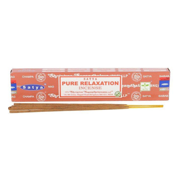 12 Packs of Pure Relaxation Incense Sticks by Satya | Inspired Creative Gifts | UK Supplier