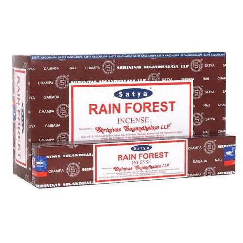 12 Packs of Rainforest Incense Sticks by Satya | Inspired Creative Gifts | UK Supplier