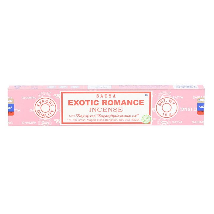 12 Packs of Satya Exotic Romance Incense Sticks | Inspired Creative Gifts | UK Supplier