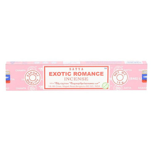 12 Packs of Satya Exotic Romance Incense Sticks | Inspired Creative Gifts | UK Supplier