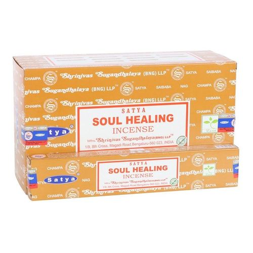 12 Packs of Soul Healing Incense Sticks by Satya | Inspired Creative Gifts | UK Supplier