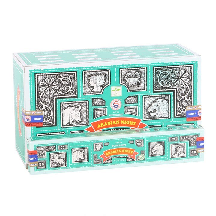 12 Packs of Superhit Arabian Night Incense Sticks by Satya | Inspired Creative Gifts | UK Supplier