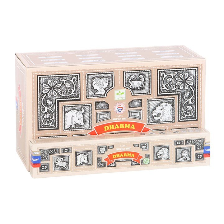 12 Packs of Superhit Dharma Incense Sticks by Satya | Inspired Creative Gifts | UK Supplier