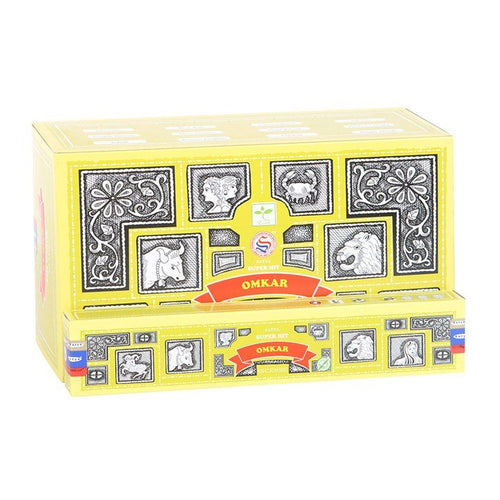 12 Packs of Superhit Omkar Incense Sticks by Satya | Inspired Creative Gifts | UK Supplier