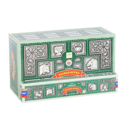 12 Packs of Superhit Sacred Sutra Incense Sticks by Satya | Inspired Creative Gifts | UK Supplier