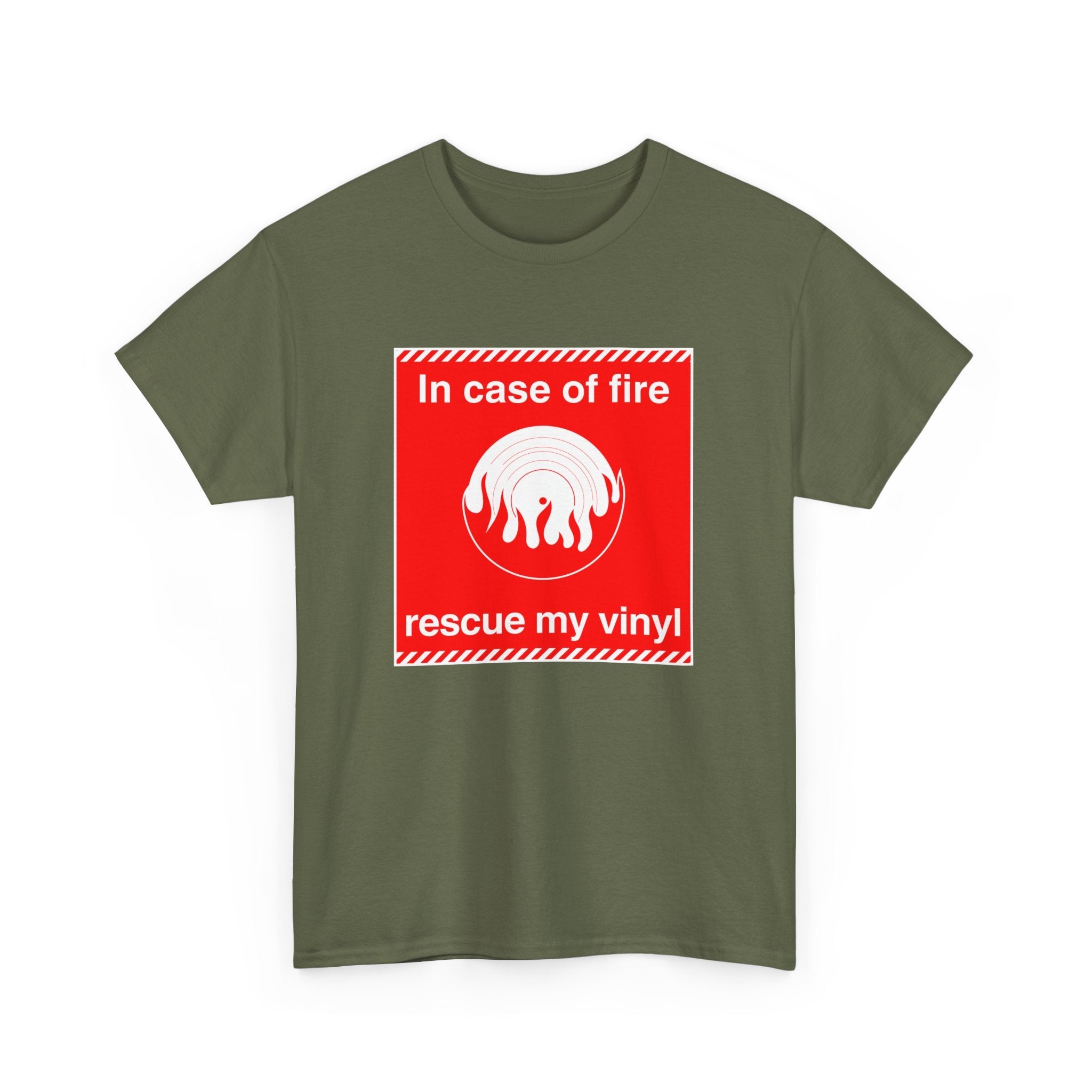 'In Case of Fire, Save My Vinyl' T-Shirt