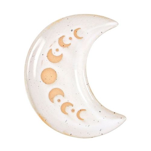 12cm Moon Phase Crescent Ceramic Trinket Tray | Inspired Creative Gifts | UK Supplier