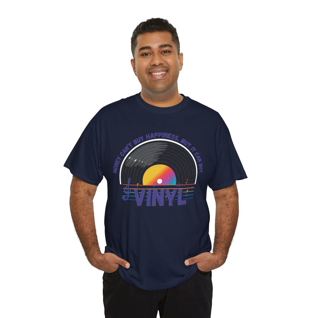 'Money Can't Buy Happiness, But It Can Buy Vinyl' Men's T-Shirt