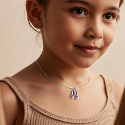 Childs Ballet Shoes Silver Necklace | Woman's Necklace | Inspired Creative Gifts