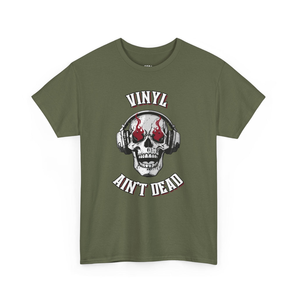 'Vinyl Ain't Dead' Skull Men's T-Shirt