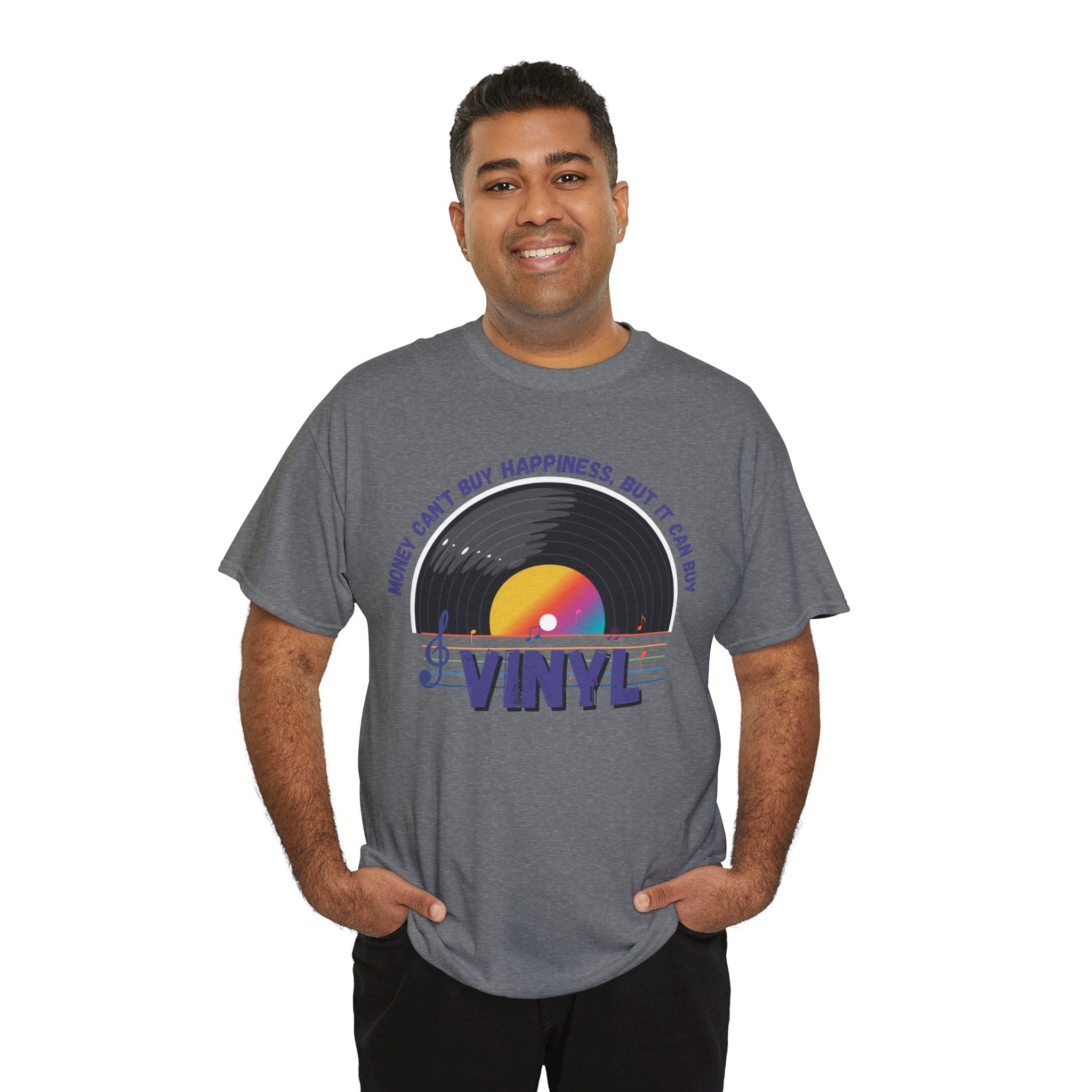 'Money Can't Buy Happiness, But It Can Buy Vinyl' Men's T-Shirt