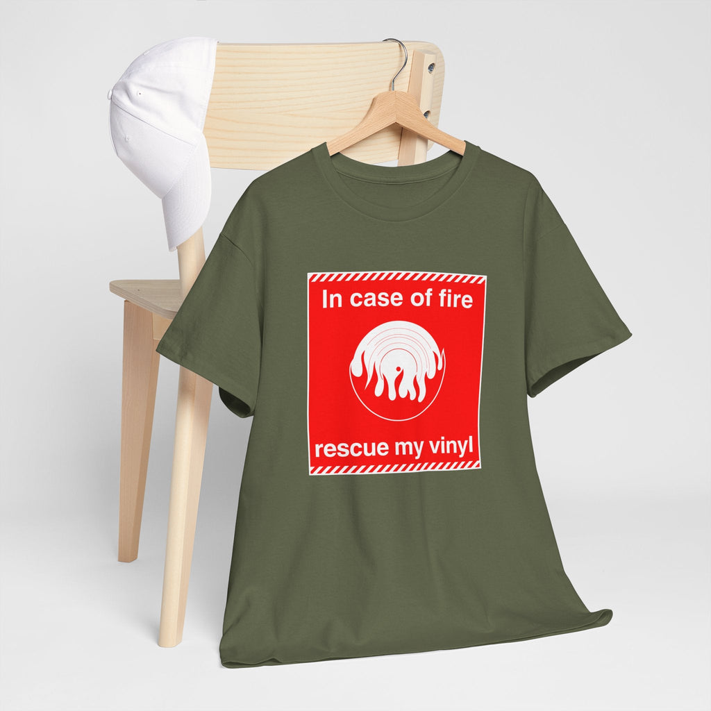 'In Case of Fire, Save My Vinyl' T-Shirt