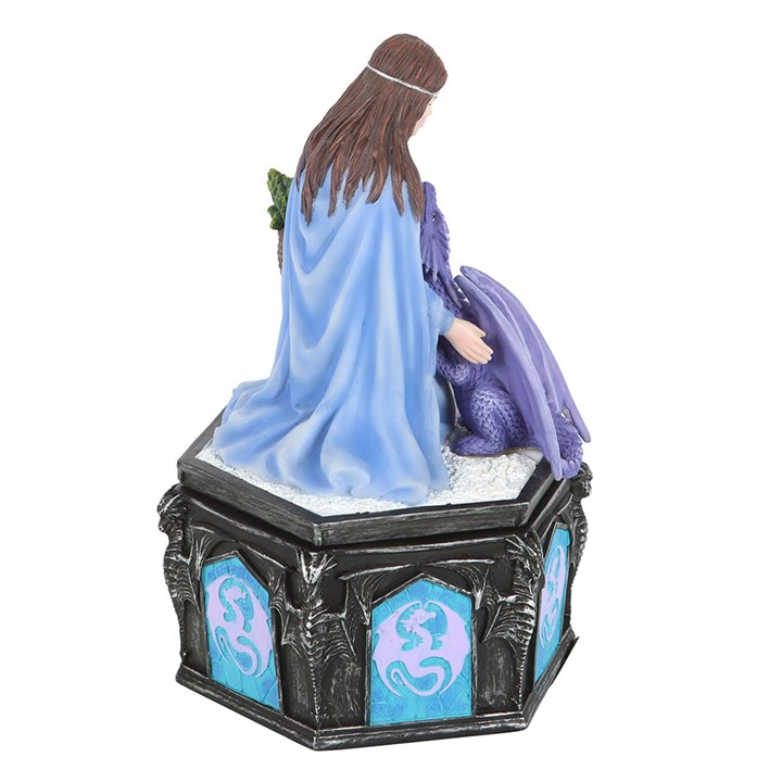 Dragon Friendship Winter Box by Anne Stokes | Trinket, Jewellery & Keepsake Boxes