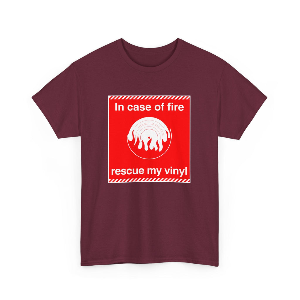 'In Case of Fire, Save My Vinyl' T-Shirt