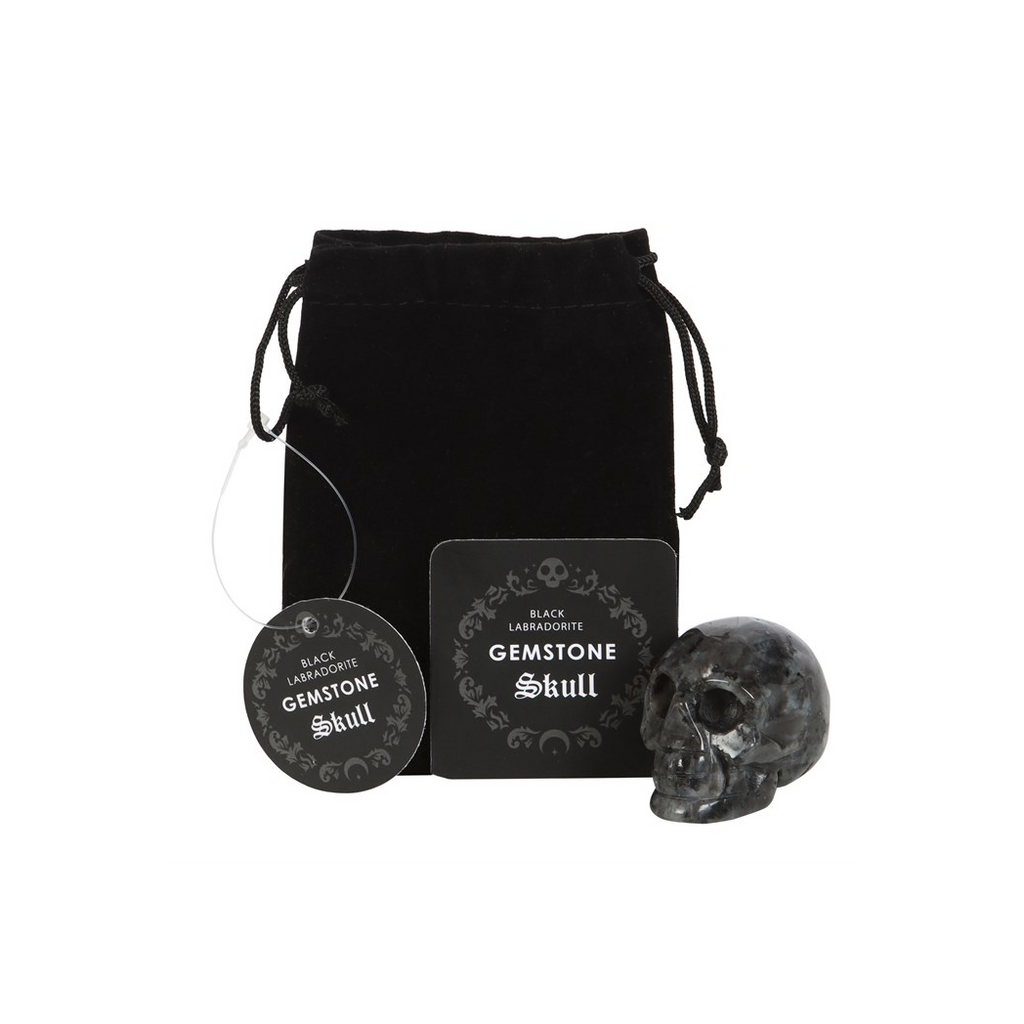 Black Labradorite Crystal Skull | Gemstones | Inspired Creative Gifts