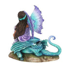 16cm Dragon Perch Fairy Figurine by Amy Brown | Inspired Creative Gifts | UK Supplier