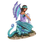 16cm Dragon Perch Fairy Figurine by Amy Brown | Inspired Creative Gifts | UK Supplier