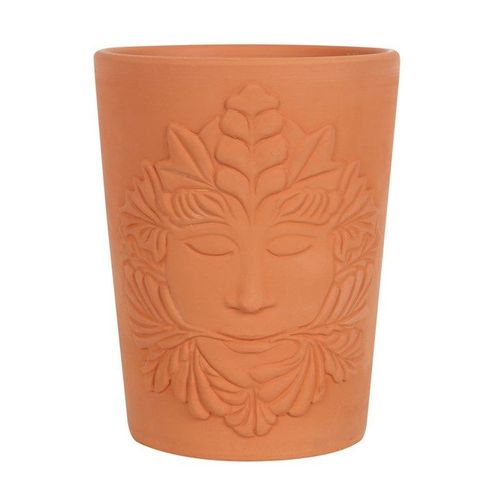 16cm Green Goddess Terracotta Plant Pot | Inspired Creative Gifts | UK Supplier