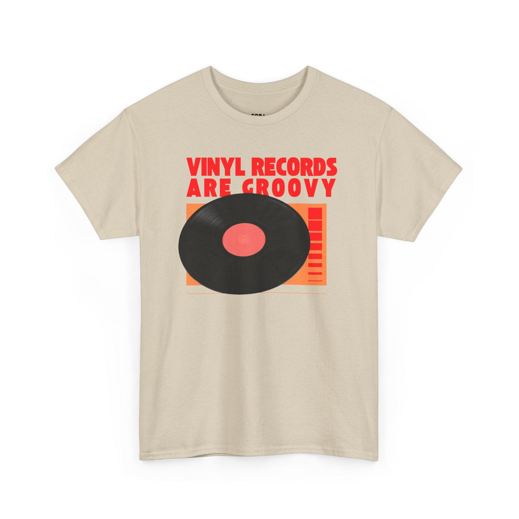'Vinyl Records Are Groovy' Bold T-Shirt