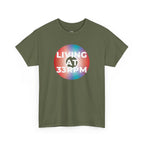 'Living at 33rpm' Men's Vinyl T-Shirt
