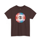 'Living at 33rpm' Men's Vinyl T-Shirt