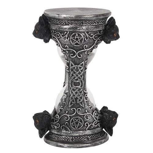 17cm Black Cat Hourglass Timer | Inspired Creative Gifts | UK Supplier