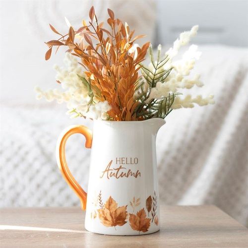 17cm Hello Autumn Ceramic Flower Jug | Inspired Creative Gifts | UK Supplier