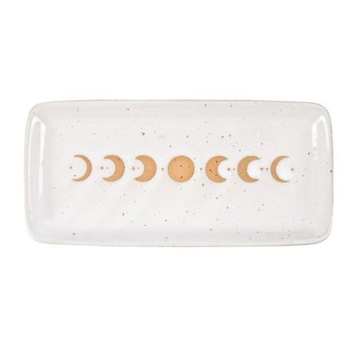 17cm Moon Phase Ceramic Trinket Tray | Inspired Creative Gifts | UK Supplier