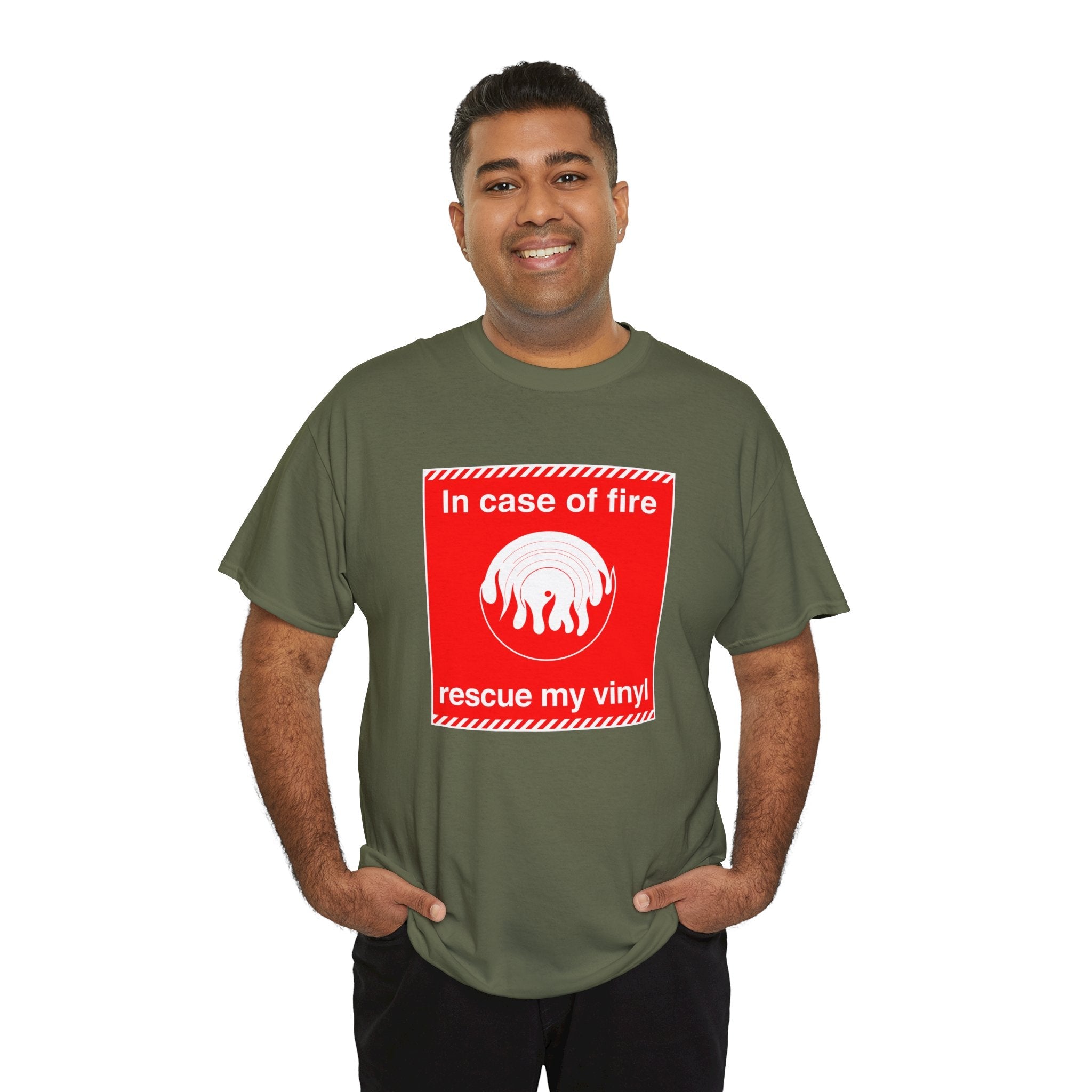 'In Case of Fire, Save My Vinyl' T-Shirt