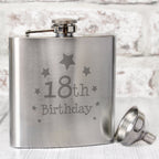 18th Birthday Hip Flask | Inspired Creative Gifts | UK Supplier