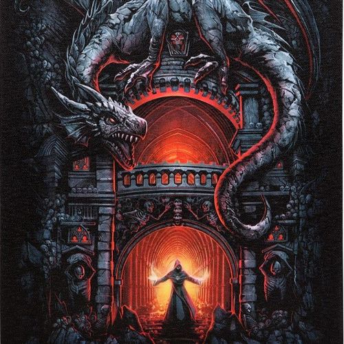 19x25cm Dragon's Lair Canvas Plaque by Spiral Direct | Inspired Creative Gifts | UK Supplier