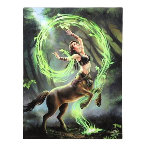 19x25cm Earth Element Sorceress Canvas Plaque by Anne Stokes | Inspired Creative Gifts | UK Supplier